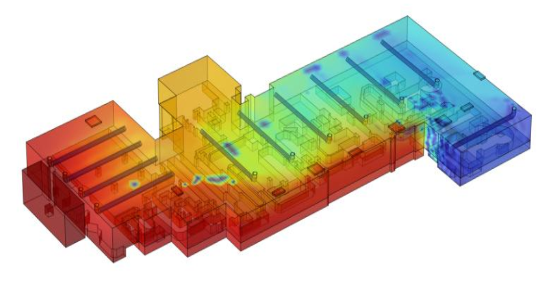 Ammonia dispersion CFD visualization